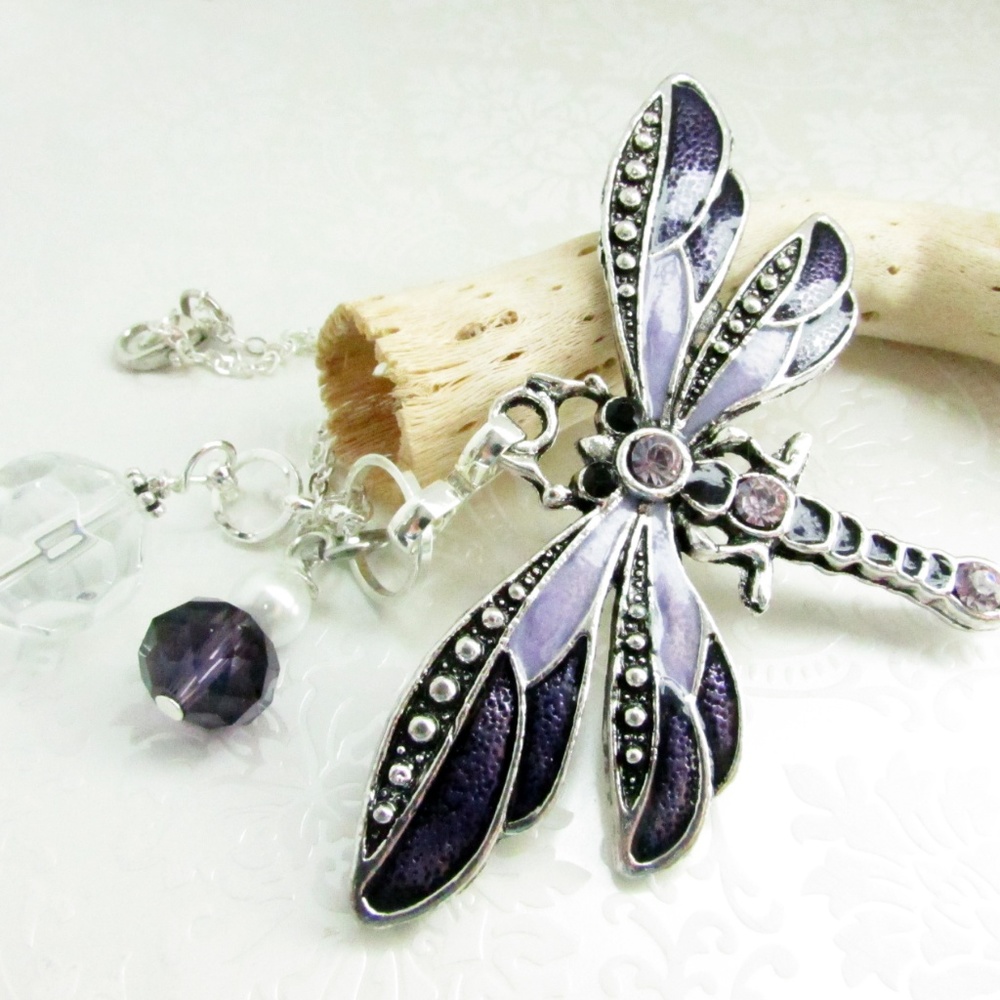 Dragonfly Rear View Mirror Charm - Picture 5 of 8